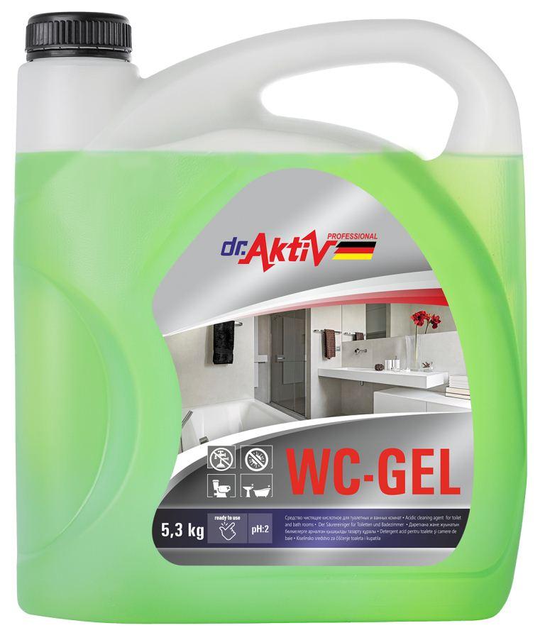 Кислотное средство для ванных комнат Dr. Active Wc-Gel 5,3 кг