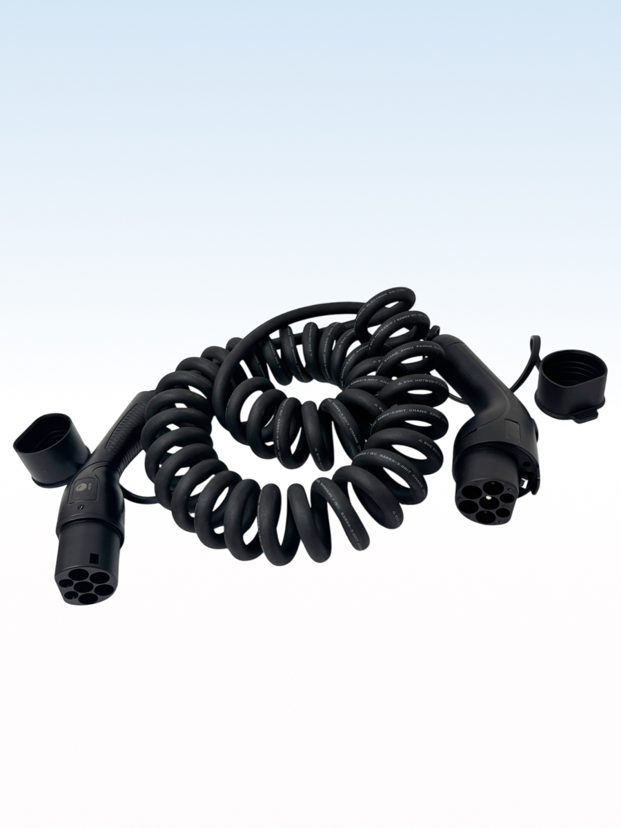 Зарядный кабель для зарядки электромобиля Type2-GBT на 5 м и 7 кВт