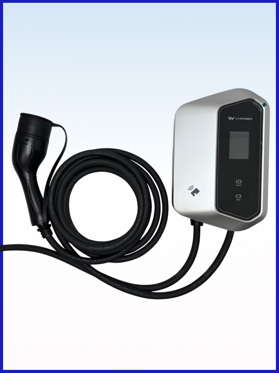 Зарядная станция для зарядки электромобиля Type 2, 6-32A, 7кВт