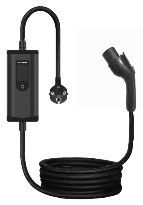 Портативное зарядное устройство для электромобиля GBT, 220В, 5 м, с дисплеем