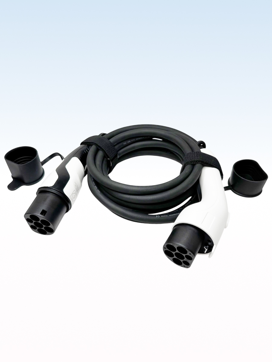 Кабель для зарядки электромобиля TYPE 2-GBT на 5 м и 7 кВт