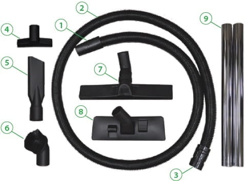 Комплект аксессуаров для пылесоса Baiyun 15 л Комплект аксессуаров для пылесоса Baiyun 15 л