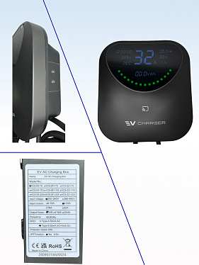 Станция зарядки для электромобиля GBT, 6-32A, 7кВт с WI-FI Станция зарядки для электромобиля GBT, 6-32A, 7кВт с WI-FI