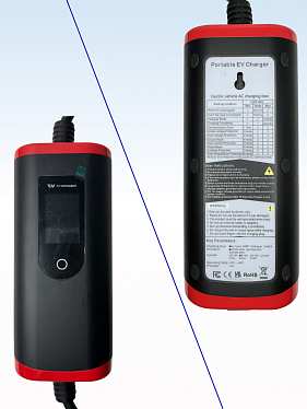 Портативное зарядное устройство для электромобиля GBT, 220В, 5 м, с дисплеем Портативное зарядное устройство для электромобиля GBT, 220В, 5 м, с дисплеем