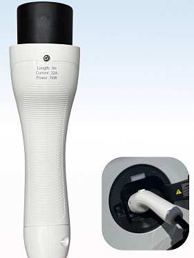 Кабель для зарядки электромобиля TYPE 2-GBT на 5 м и 7 кВт Кабель для зарядки электромобиля TYPE 2-GBT на 5 м и 7 кВт