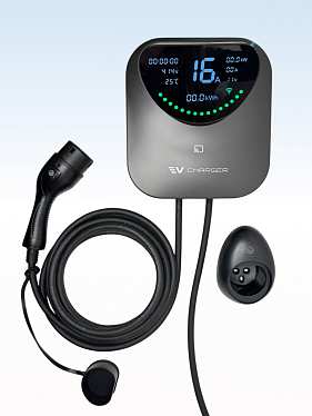 Зарядная станция TYPE 2 для зарядки электромобилей, 6-16A, 11кВт Зарядная станция TYPE 2 для зарядки электромобилей, 6-16A, 11кВт