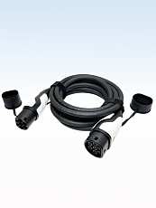 Зарядный кабель для зарядки электромобиля TYPE 2-TYPE 2 на 5 м и 22 кВт