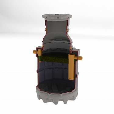 Жироотделитель GREASLY с вертикальным исполнением Жироотделитель GREASLY с вертикальным исполнением