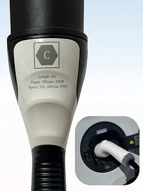 Зарядный кабель для зарядки электромобиля TYPE 2-TYPE 2 на 7 м и 22 кВт Зарядный кабель для зарядки электромобиля TYPE 2-TYPE 2 на 7 м и 22 кВт