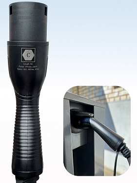 Зарядный кабель-спираль для зарядки электромобиля TYPE 2-TYPE 2 на 5 м и 22 кВт Зарядный кабель-спираль для зарядки электромобиля TYPE 2-TYPE 2 на 5 м и 22 кВт