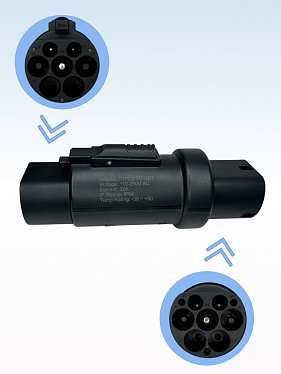 Переходник Type 2-GBT, 32А, на 7 кВт Переходник Type 2-GBT, 32А, на 7 кВт
