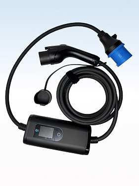 Портативное устройство для зарядки электромобиля GBT, 220В, 5 м, с дисплеем Портативное устройство для зарядки электромобиля GBT, 220В, 5 м, с дисплеем