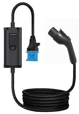 Портативное устройство для зарядки электромобиля GBT, 220В, 7 м, с WI-FI и дисплеем Портативное устройство для зарядки электромобиля GBT, 220В, 7 м, с WI-FI и дисплеем