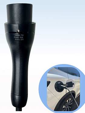 Портативное устройство для зарядки электромобиля GBT, 220В, 7 м, с WI-FI и дисплеем Портативное устройство для зарядки электромобиля GBT, 220В, 7 м, с WI-FI и дисплеем