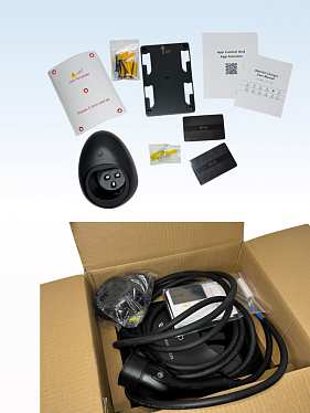 Станция зарядки для электромобиля TYPE-2, 6-32A, 7кВт с WI-FI Станция зарядки для электромобиля TYPE-2, 6-32A, 7кВт с WI-FI