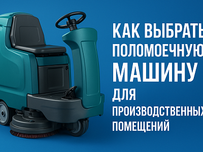 Как выбрать поломоечную машину для производственных помещений