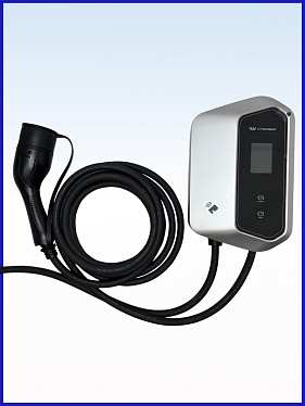 Зарядная станция для зарядки электромобиля Type 2, 6-32A, 7кВт Зарядная станция для зарядки электромобиля Type 2, 6-32A, 7кВт