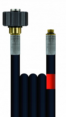 Шланг из пластмассы с одной тканевой оплеткой на 15 м Шланг из пластмассы с одной тканевой оплеткой на 15 м