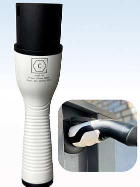 Кабель для зарядки электромобиля TYPE 2-TYPE 2 на 5 м и 22 кВт Кабель для зарядки электромобиля TYPE 2-TYPE 2 на 5 м и 22 кВт