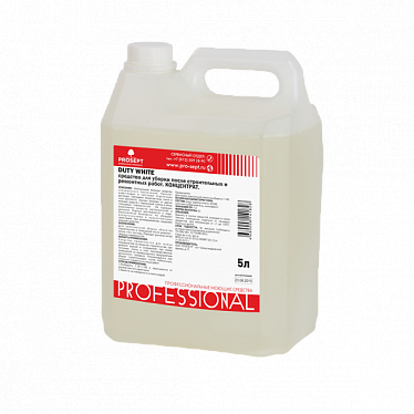 Duty White. Средство для уборки после строительных и отделочных работ Duty White. Средство для уборки после строительных и отделочных работ