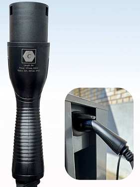 Зарядный кабель-спираль для зарядки электромобиля TYPE 2-TYPE 2 на 7 м и 22 кВт (трехфазный) Зарядный кабель-спираль для зарядки электромобиля TYPE 2-TYPE 2 на 7 м и 22 кВт (трехфазный)