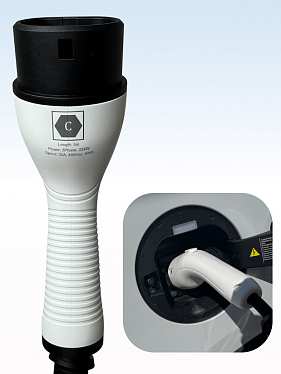 Кабель для зарядки электромобиля TYPE 2-TYPE 2 на 5 м и 22 кВт Кабель для зарядки электромобиля TYPE 2-TYPE 2 на 5 м и 22 кВт