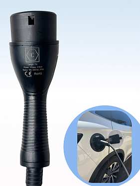 Портативное зарядное устройство для зарядки электромобиля TYPE 2, 220В, 5 м Портативное зарядное устройство для зарядки электромобиля TYPE 2, 220В, 5 м