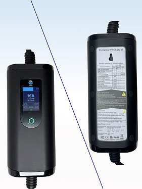 Портативное зарядное устройство для зарядки электромобиля TYPE 2, 220В, 7 м, с дисплеем и Wi-FI Портативное зарядное устройство для зарядки электромобиля TYPE 2, 220В, 7 м, с дисплеем и Wi-FI
