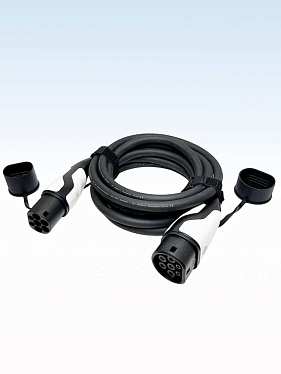Зарядный кабель для зарядки электромобиля TYPE 2-TYPE 2 на 7 м и 22 кВт Зарядный кабель для зарядки электромобиля TYPE 2-TYPE 2 на 7 м и 22 кВт