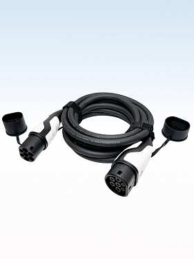 Зарядный кабель для зарядки электромобиля TYPE 2-TYPE 2 на 5 м и 22 кВт Зарядный кабель для зарядки электромобиля TYPE 2-TYPE 2 на 5 м и 22 кВт