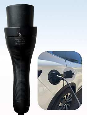 Зарядный кабель-спираль для электрокара TYPE 2-GBT на 7 м и 7 кВт Зарядный кабель-спираль для электрокара TYPE 2-GBT на 7 м и 7 кВт