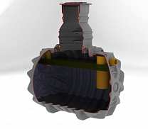 Жироотделитель GREASLY с горизонтальным исполнением